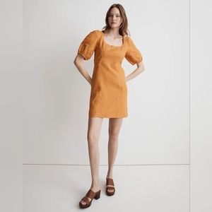 Madewell 100% Linen Maisie Mini Dress
